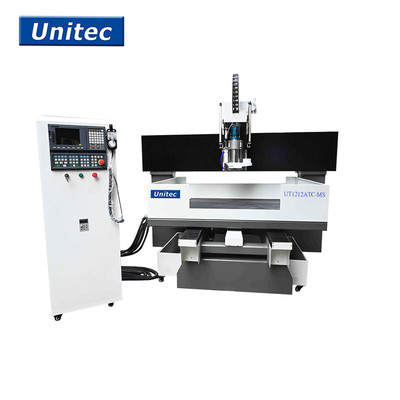 7.5kw Water Cool Spindle Atc Cnc Router Machine For Marble Aluminium Brass